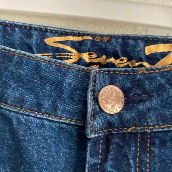 Seven7 Marilyn Boyfriend jeans relaxed high rise distressed size 12 Casual - Picture 6 of 7